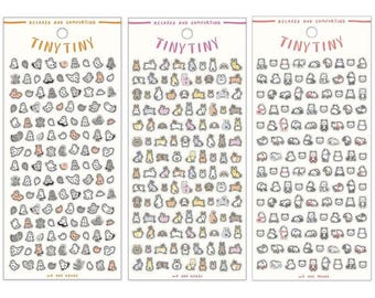 Pegatinas de animales diminutos - MIND WAVE Adorables mini pegatinas de animales para diarios, agendas, álbumes de recortes y decoración