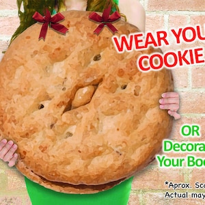 WEAR Your COOKIE! Girl Scout "Peanut Butter Sandwich" Cookies Booth Poster Decoration PRINTABLE Large 19x19" Sign +Bonus