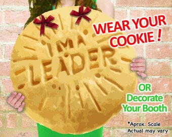 WEAR Your COOKIE! Girl Scout "Lemon-Ups" Cookies Booth Poster Decoration PRINTABLE Sign 19x19" Large