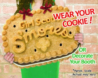 WEAR Your COOKIE! Girl Scout "Smores" Cookies Booth Poster Decoration PRINTABLE Sign 15x20" Large Girl Scouts Decor Printable Plus Bonus!!!