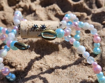Wine Cork Crab Ornament: Seashell Accent, Beach Decor