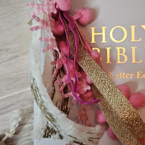 Bible tassel bookmark - Gold Bunny