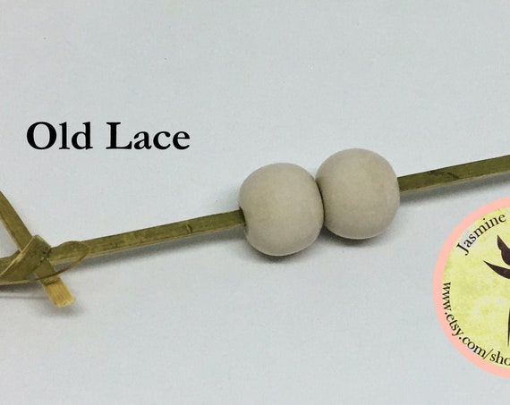 Spacer Beads Light Wine Glazed Round Beads Golem Beads Set Of Two Beads Large Hole Beads For Kumihimo