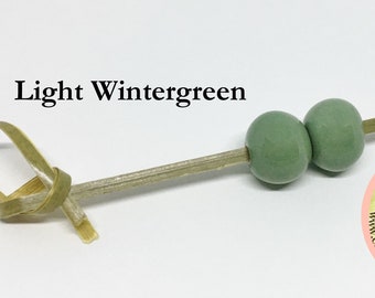 Spacer Beads Light Wine Glazed Round Beads Golem Beads Set Of Two Beads Large Hole Beads For Kumihimo