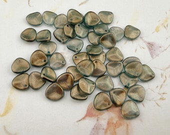 Rose Petals, 8x7mm, Halo Heavens, 50 Beads Per Strand