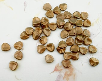 Rose Petals, 8x7mm, Halo Ethereal Myrrh, 50 Beads Per Strand