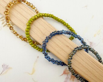 4x3mm Czech Faceted Tri Cut Seed Beads, 50 Beads