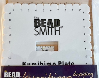 Kumihimo Square Plate, 10mm Thick, For Flat or Round Braids, Limit 1 per Order
