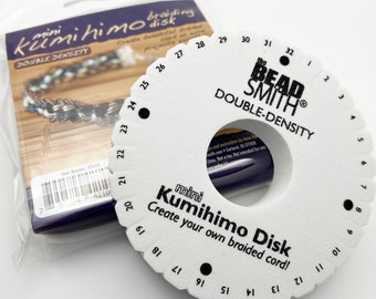 Beadsmith Mini Kumihimo Disk: Double-Density 32-Slot Braiding, Limit 2 per Order