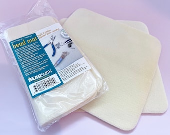 Bead Mats, Set of 2 Washable Bead Mats, 8x8 inch Beading Mats, Beading Pattern Layout Mat