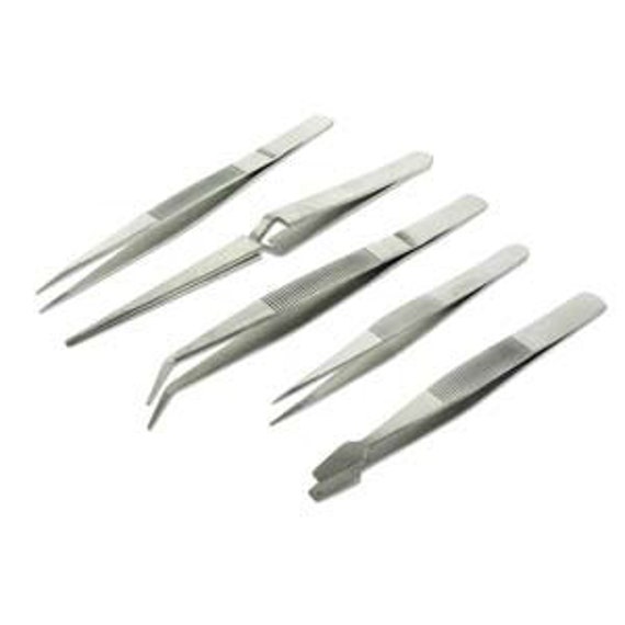 Multi Purpose Hobby Tweezer Set 5 Piece Tweezer Set With Etsy