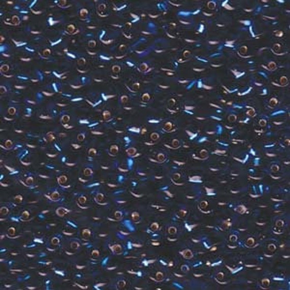 Miyuki Drop Beads, 3.4mm Transparent Silver Lined Capri Blue, 25g tubes