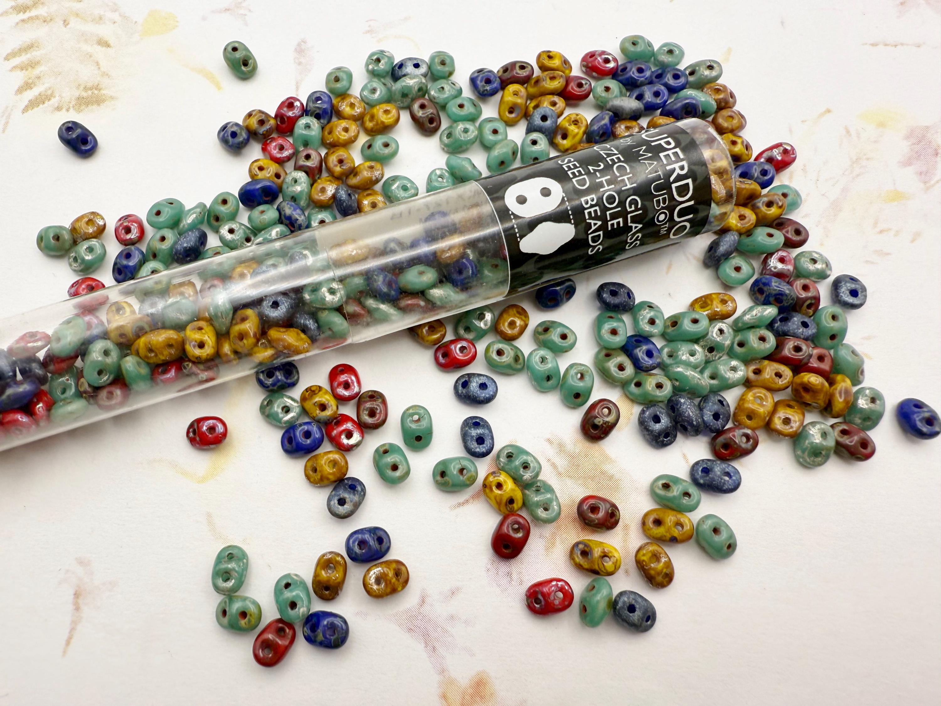 Autumn Fire Mix - SuperDuo, 2.5x5mm 22g Autumn Fire Mix - SuperDuo, 2.5x5mm 22g