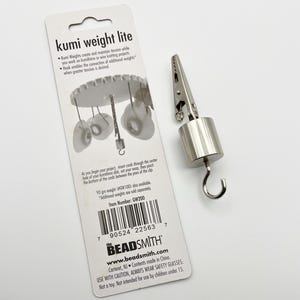 Kumihimo Starter Kit: Mini Foam Disk, Bobbins, Weight, Needle, Bead Mats image 3