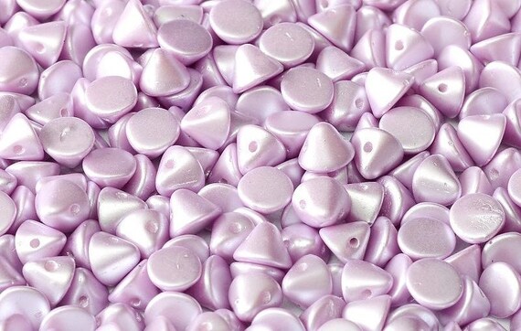 4mm Button Beads, Alabaster Pastel Light Rose, 100 Pieces