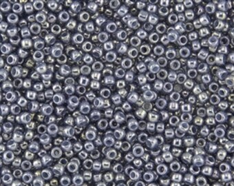 TOHO Size 8/o Round Seed Beads, Color Number 455c Gold Luster Pale Wisteria, 23 to 25 grams per 5 Inch Tube