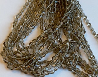 Pinch Beads, Transparent Colorado Topaz, 5x3mm Pinch Beads, 50 Pinch Beads Per Strand