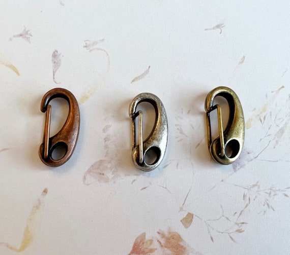 25mm Clip Lobster Clasps, Antique Copper, Silver or Brass