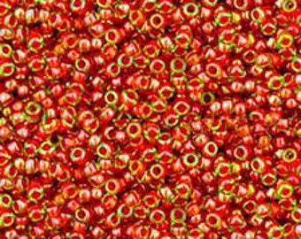 TOHO Size 6/o Seed Beads, Color Number 303 Jonquil Hyacinth Lined, 3 Inch Tubes, 15g