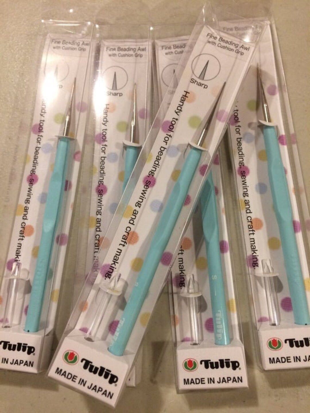 Tulip Fine Beading Awl With Cushion Grip Made in Japan Mint Etsy