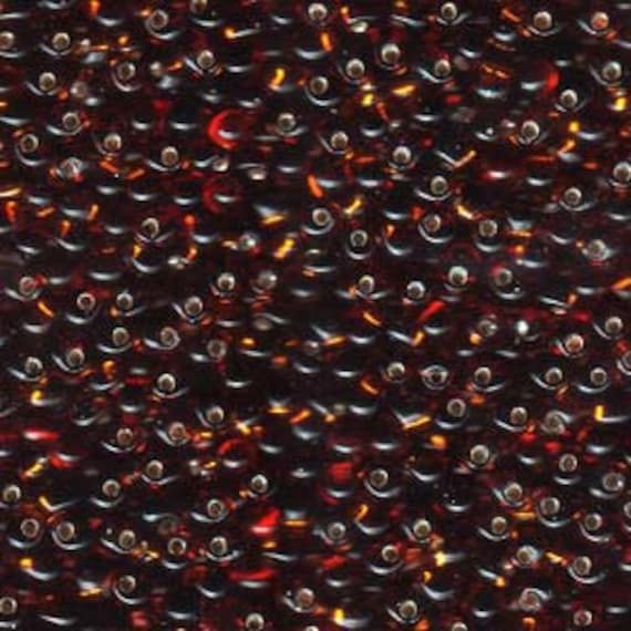Miyuki Drop Beads, 3.4mm Transparent Silver Lined Topaz, 25g tubes