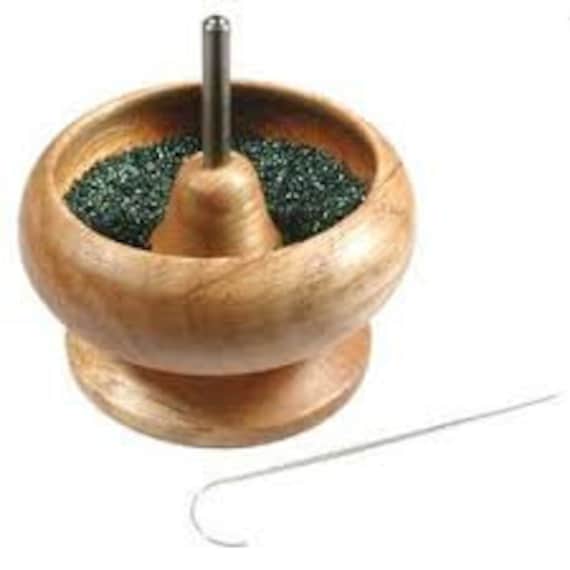 DAFENCHI Bead Spinner Bowl with 5 Beading Needles, Spin Beading