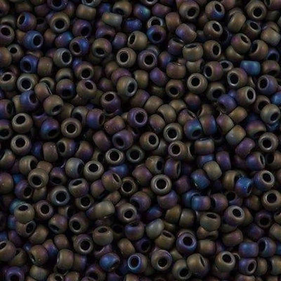 TOHO Matte Iris Purple 8/o Round Seed Beads, TOHO Color 615, In 6 Inch Tubes