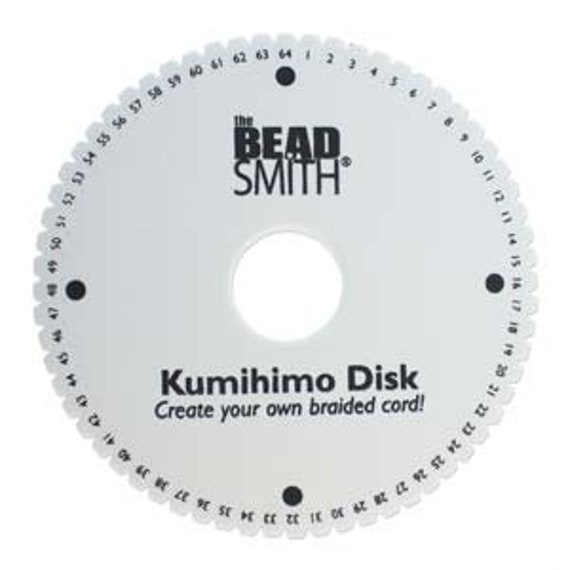 Kumihimo Disk, 64 Slots High Density Foam Disk, 6 Inch Disk, 20mm Thick, 35mm Center Hole, Provides Excellent Tension, Limit 2 Per Order