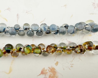 Teardrop Borosilicate Glass Beads, Handmade in California