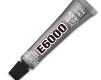 Mini E6000 Industrial Strength Adhesive, .18, Made In The USA, Use Caution And A Well Ventilated Area, Keep Out Of The Reach Of Children