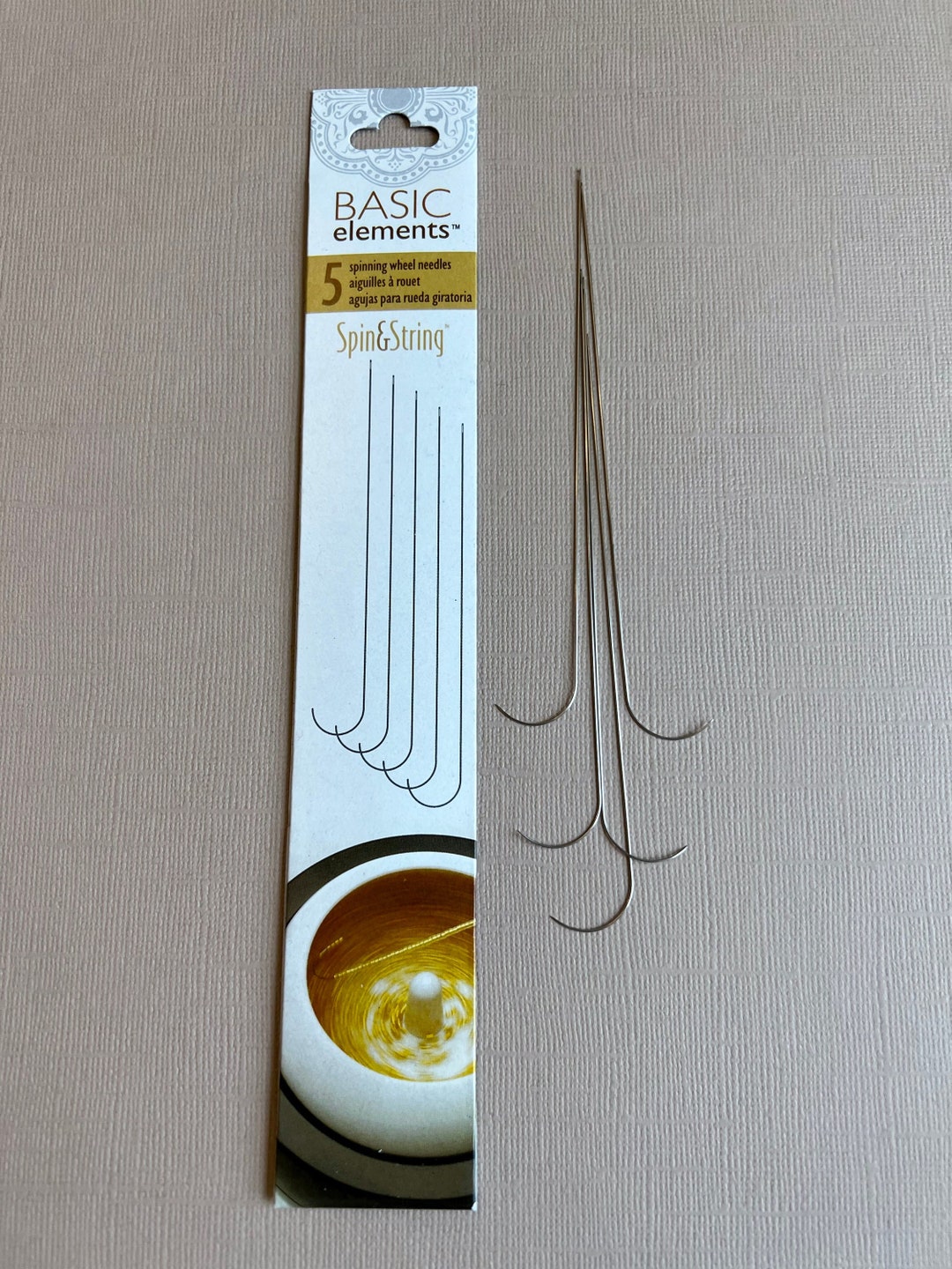 Bead Spinner Needles for Size 6 and Size 8 Seed Beads, 4.5 Inches Long