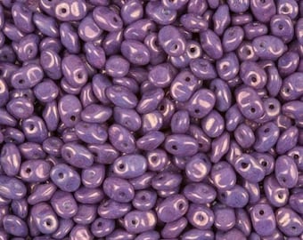 Matubo, SuperUno Vega on Chalk Beads, 2.5x5mm SuperUno Beads, 22 Grams, Tubed