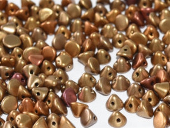 4mm Button Beads, Metallic Mix, 100 Pieces