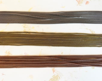 Gorgeous Open Link Mesh Chain, Light and Flexible, 3mm Mesh Chain, 46 to 48 Inches Continual Length
