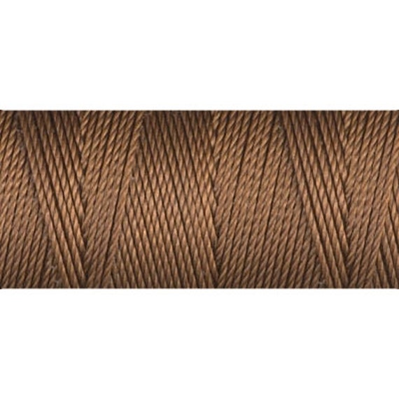 Chestnut Tex 135 C Lon Beading Cord, 50 yard spool C Lon Fine Weight Beading Cord, Nylon Beading Cord