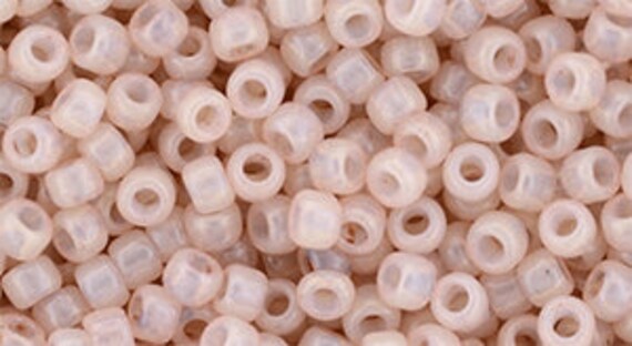 Hybrid TOHO Size 11 Warm Taupe, Color Trends, Milky Warm Taupe, Size 11/o Seed Beads, Toho Round Seed Beads, Color YPS0070c, 2.5 Inch Tubed