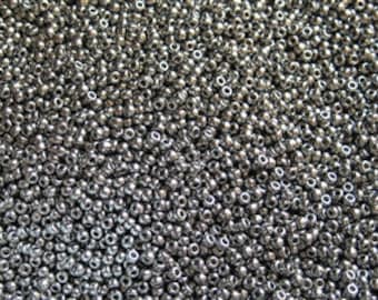 TOHO Nickel Size 11/o Seed Beads, Toho Round Seed Beads, Color PF711, Permanent Finish 2.5 Inch Tubed