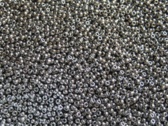 TOHO Nickel Size 11/o Seed Beads, Toho Round Seed Beads, Color PF711, Permanent Finish 2.5 Inch Tubed