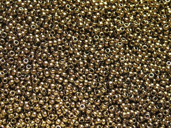 TOHO Antique Bronze 11/o Seed Beads, Size 11 Toho Round Seed Beads, Color 223, 3 Inch Tubed