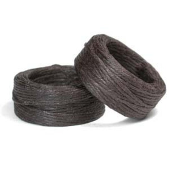 Brown Waxed Linen Cord, 10 yards, 4 Ply Wax Cord, Made in Taiwan