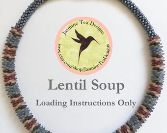 Kumihimo Tutorial PDF, Lentil Soup Necklace Loading Instructions