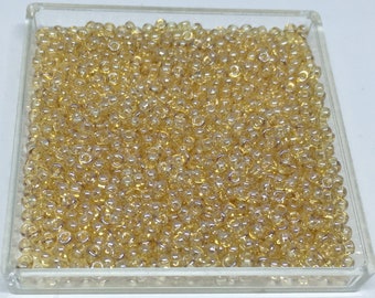 TOHO Size 11 Champagne Transparent Luster, Size 11/o Seed Beads, Toho Round Seed Beads, 2.5 Inch Tubed, Autumn's Luster Seed Bead