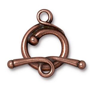 Renaissance Copper Toggle Clasp Set: TierraCast 2-Piece