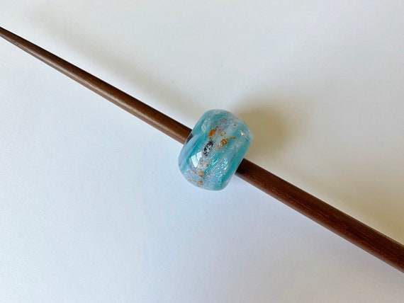 Mythical Sky Donut Bead, Copper Series by Unicorne Beads, Specifically Designed for Kumihimo Ropes, 10mm Center Hole
