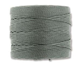 Gunmetal Tex 210 S Lon Beading Cord, 77 yard spool C Lon Beading Cord, Nylon Beading Cord