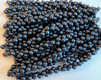 Pastel Montana, 6x5mm Mushroom Beads, 50 Beads Per Strand, Great Edge Beads For Kumihimo, Montana Blue