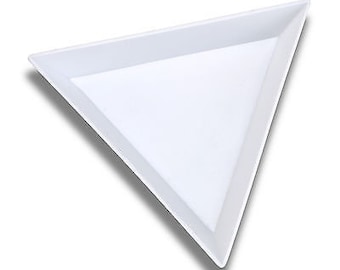 Bead Sorting Trays, Set of 3 Bead Trays, White Plastic Bead Trays