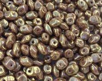 Matubo, SuperUno Chalk Senegal Brown Purple Beads, 2.5x5mm SuperUno Beads, 22 Grams, Tubed