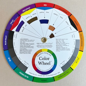 Color Wheel, Pick, Point and Match Rainbow Color Selector, 5.5 Inches in Diameter