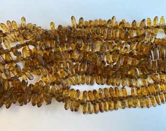 10x3mm Matte Crystal Picasso Dagger Beads, Czech Pressed Glass Dagger Beads, 100 Pieces